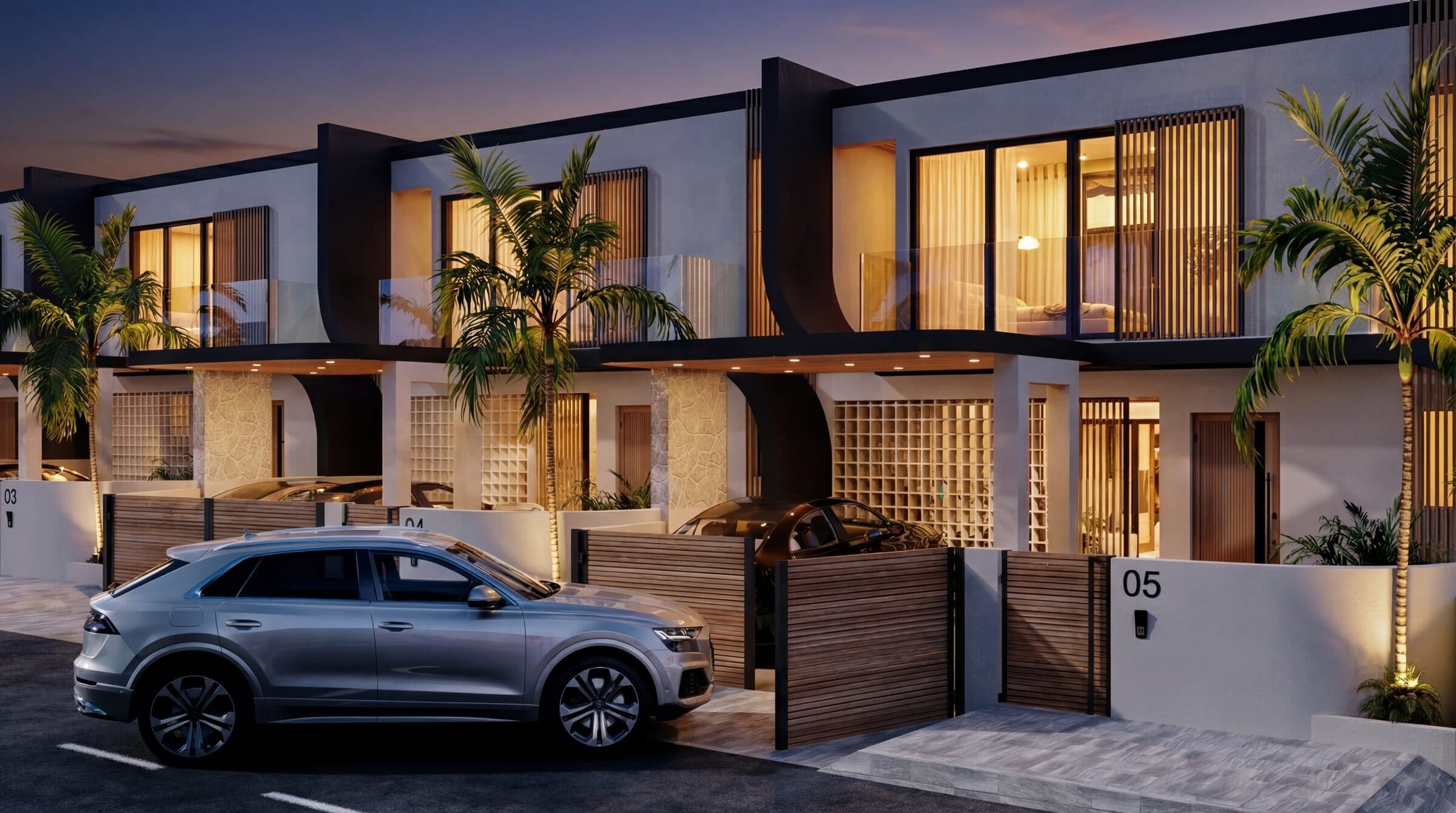 Nova Villas Gönyeli dış cephe villa görünümü 21 — Kuzey Kıbrıs lüks konut