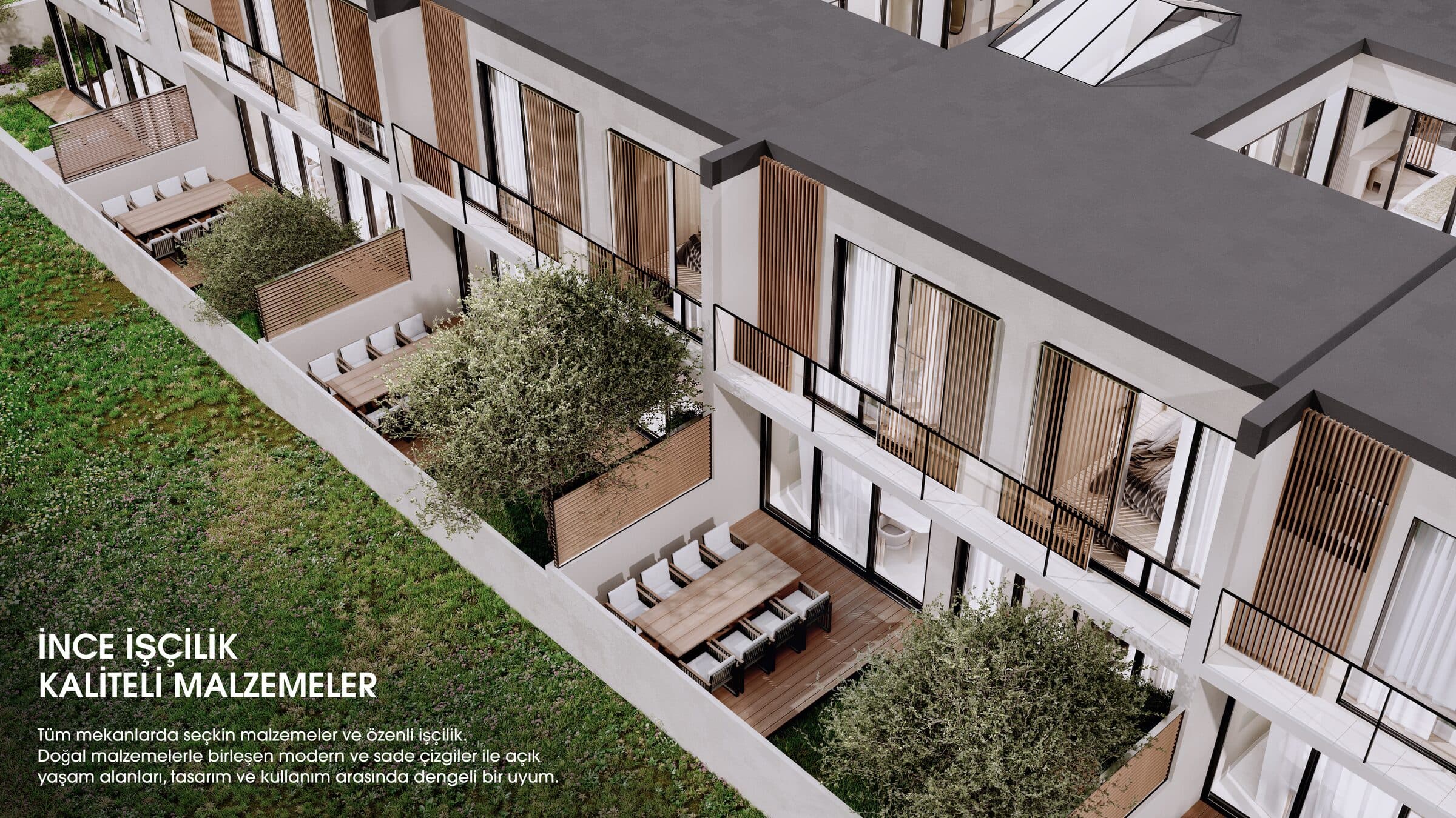 Nova Villas Gönyeli dış cephe villa görünümü 15 — Kuzey Kıbrıs lüks konut